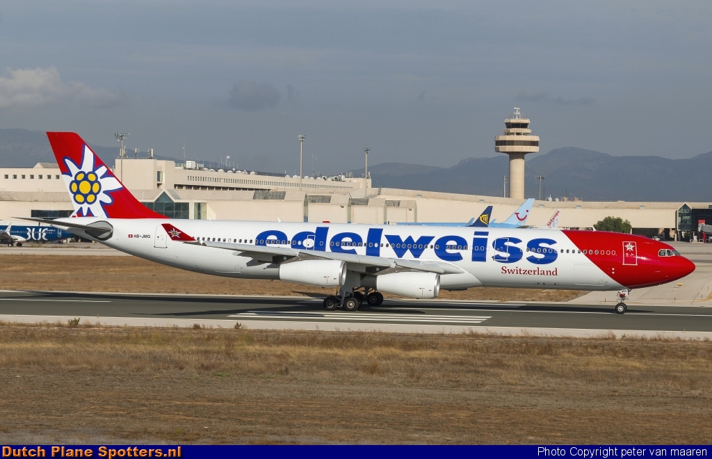 HB-JMG Airbus A340-300 Edelweiss Air by peter van maaren
