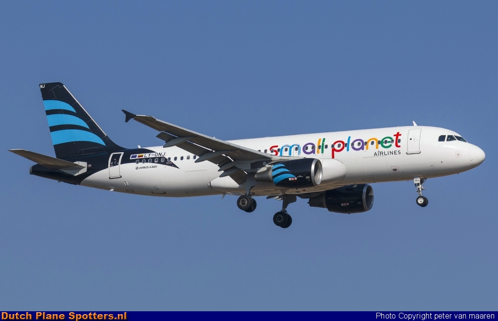 LY-ONJ Airbus A320 Small Planet Airlines by peter van maaren