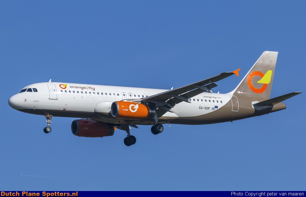 SX-SOF Airbus A320 Orange2fly by peter van maaren