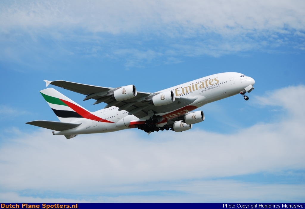 A6-EDU Airbus A380-800 Emirates by Humphrey Manusiwa