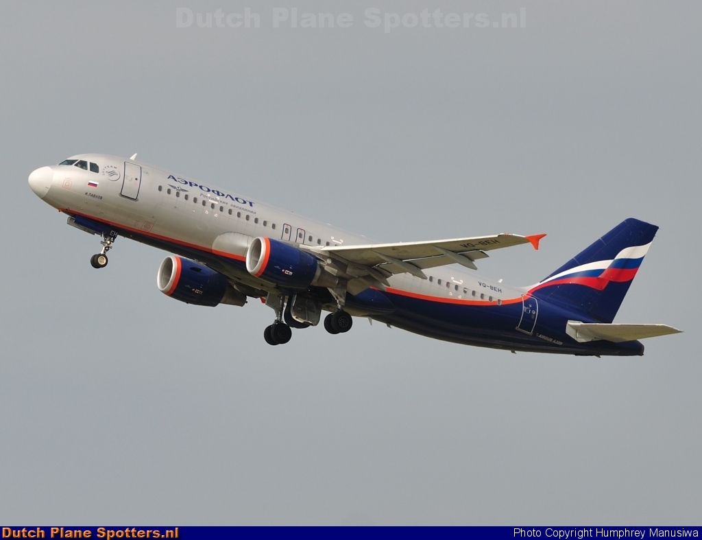 VQ-BEH Airbus A320 Aeroflot - Russian Airlines by Humphrey Manusiwa
