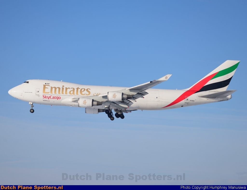 N408MC Boeing 747-400 Emirates Sky Cargo by Humphrey Manusiwa