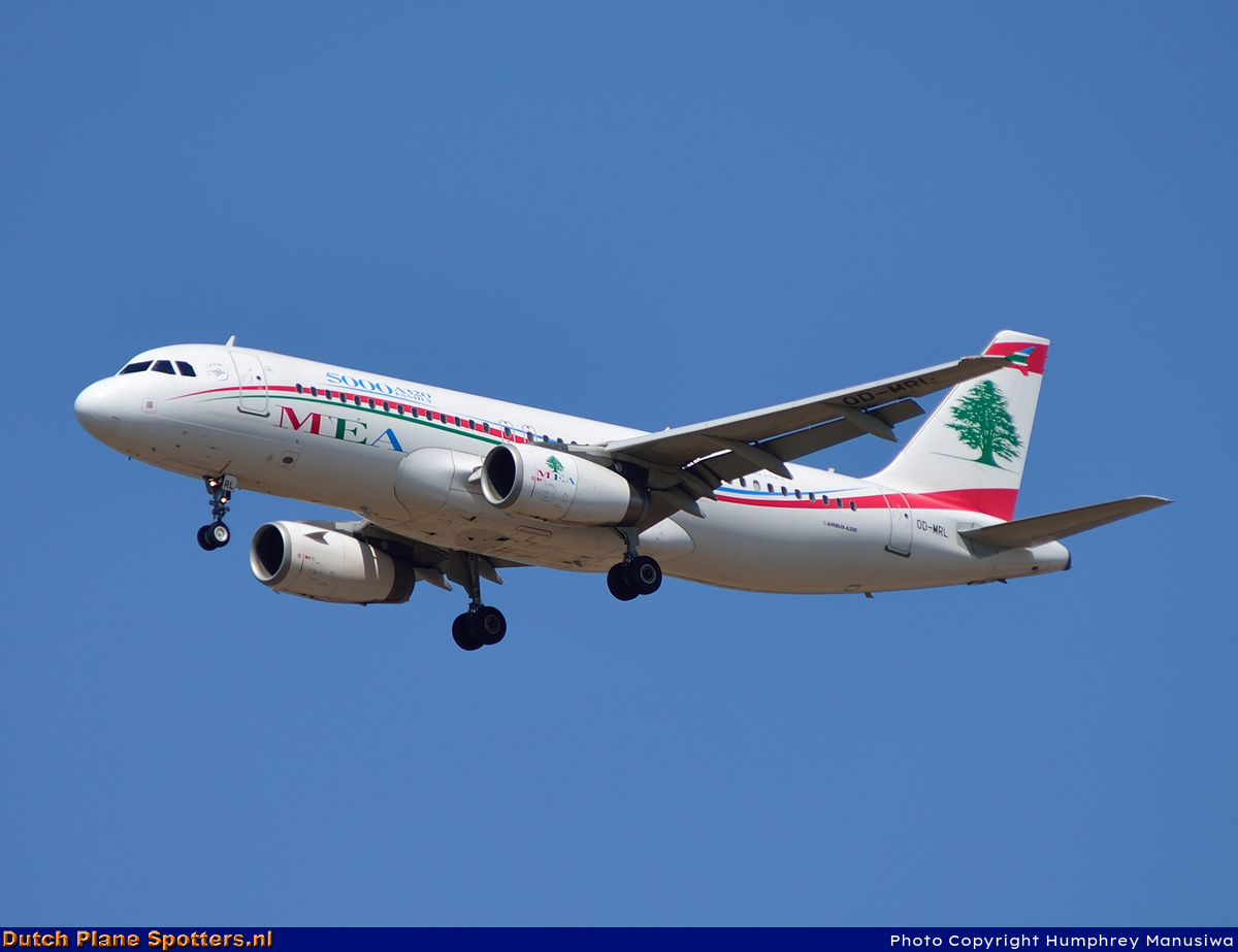OD-MRL Airbus A320 Middle East Airlines (MEA) by Humphrey Manusiwa
