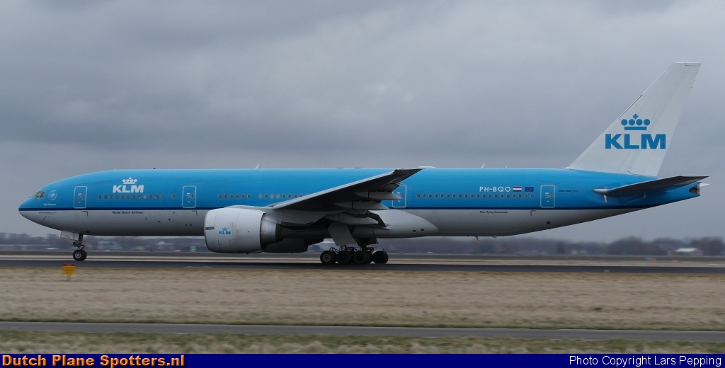 PH-BQO Boeing 777-200 KLM Royal Dutch Airlines by Lars Pepping