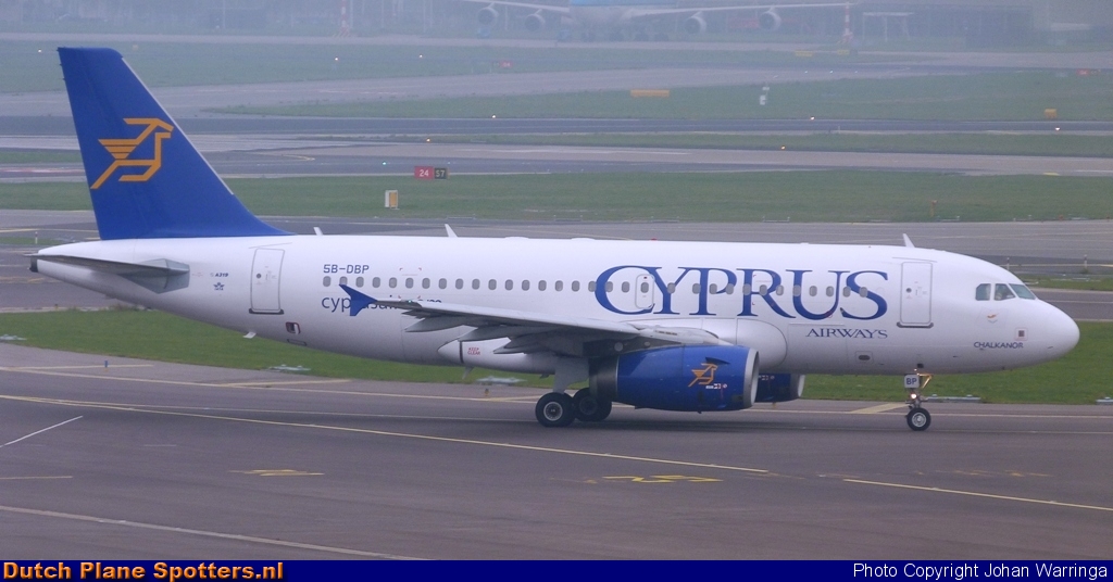 5B-DBP Airbus A319 Cyprus Airways by Johan Warringa