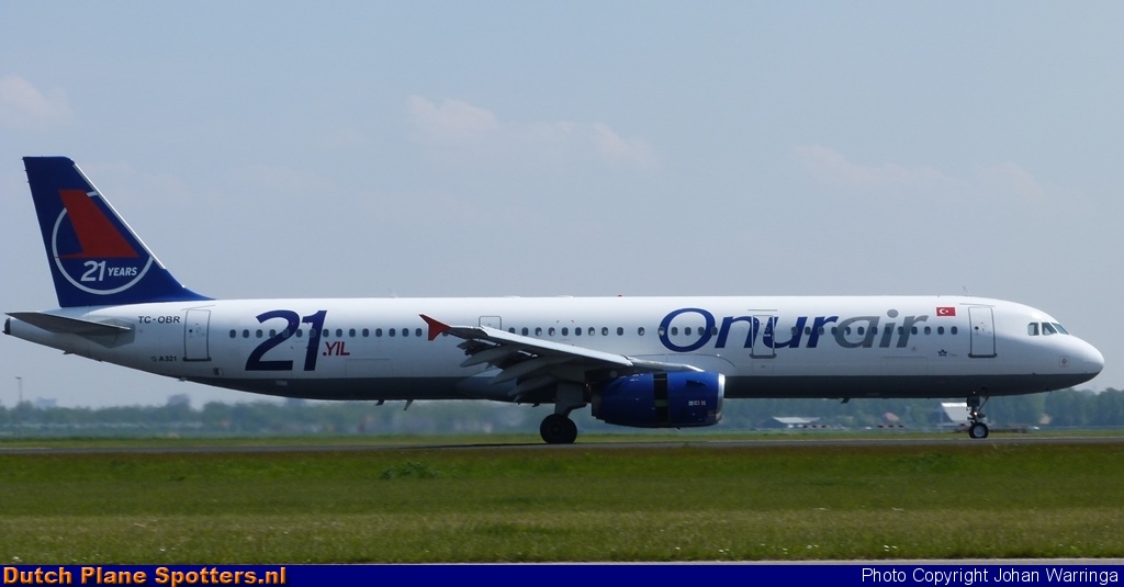 TC-OBR Airbus A321 Onur Air by Johan Warringa