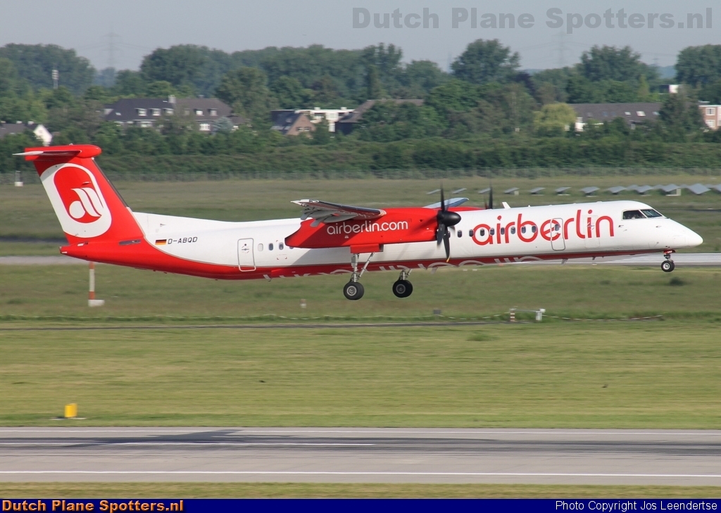 D-ABQD Bombardier Dash 8-Q400 LGW - Luftfahrtgesellschaft - Walter (Air Berlin) by Jos Leendertse
