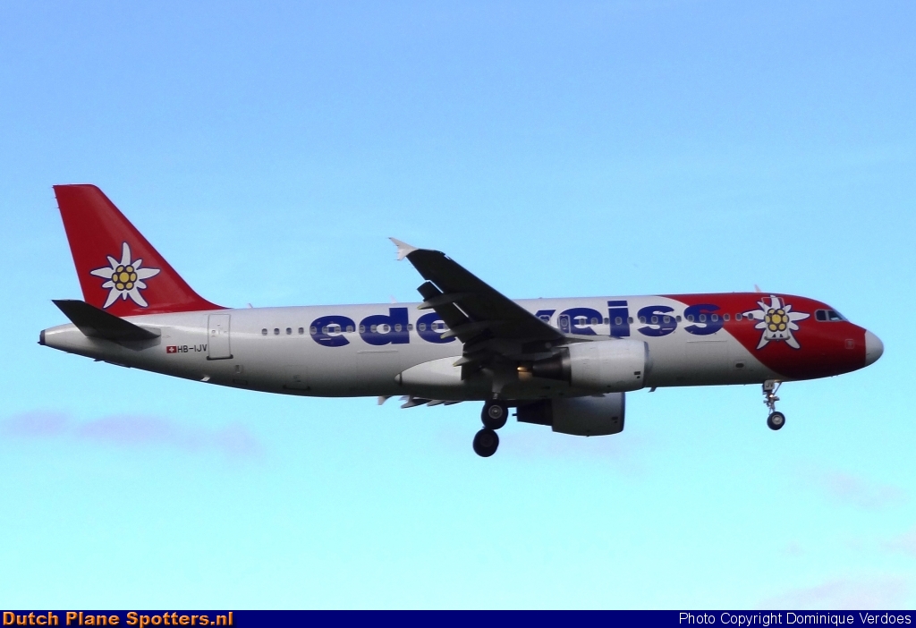 HB-IJV Airbus A320 Edelweiss Air by Dominique Verdoes