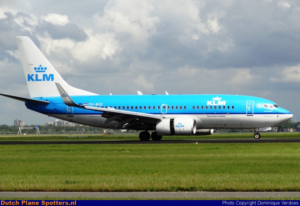 PH-BGE Boeing 737-700 KLM Royal Dutch Airlines by Dominique Verdoes