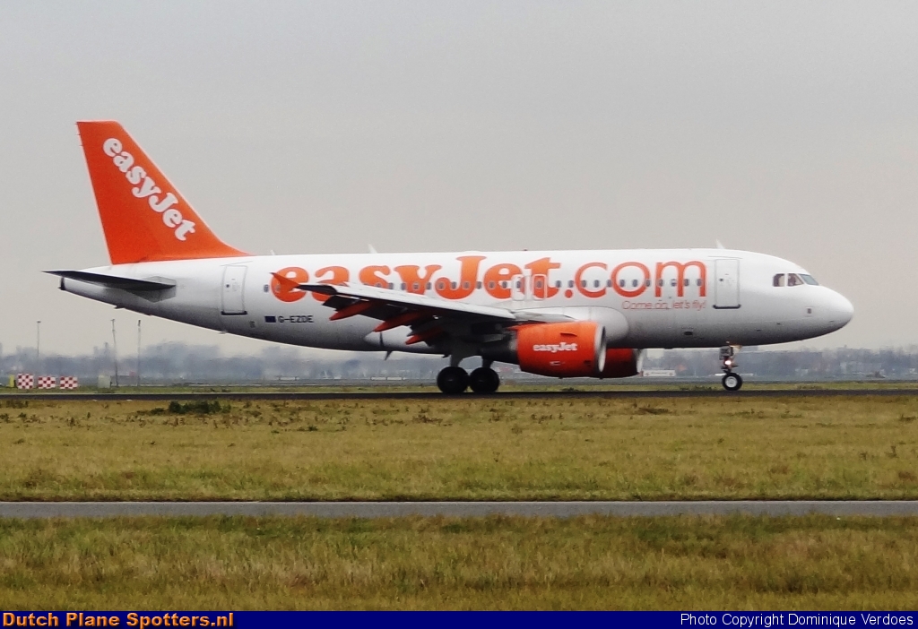 G-EZDE Airbus A319 easyJet by Dominique Verdoes