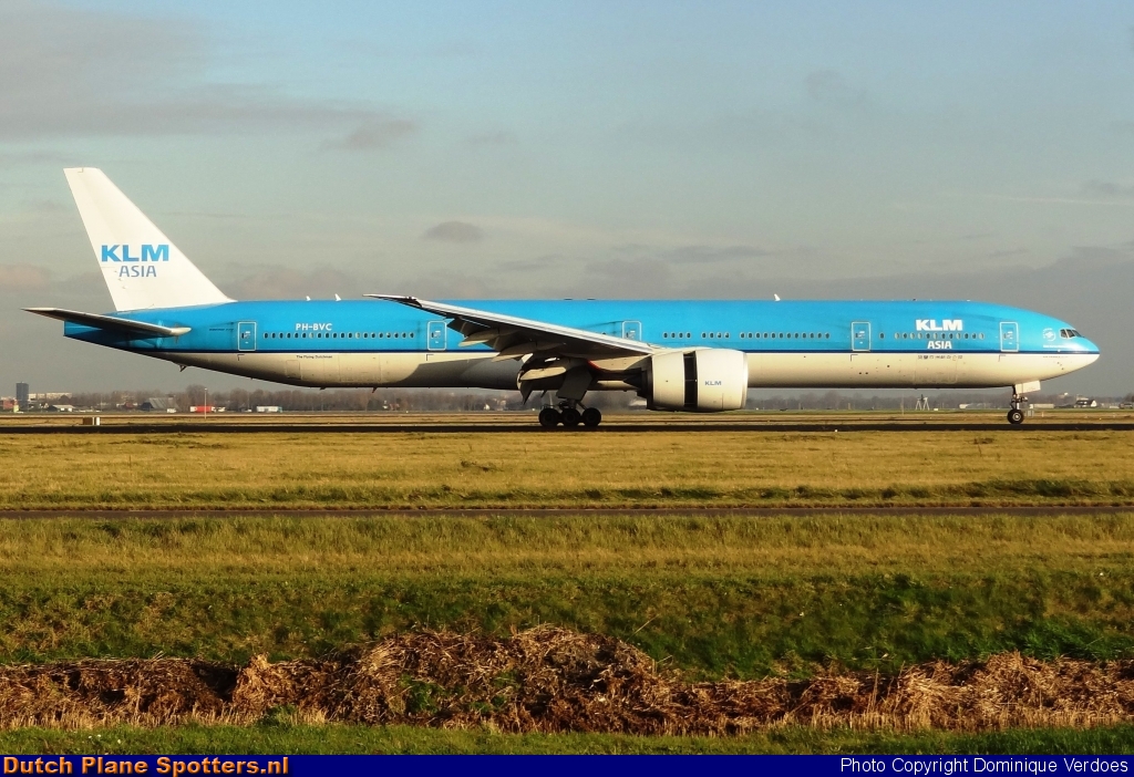 PH-BVC Boeing 777-300 KLM Royal Dutch Airlines by Dominique Verdoes