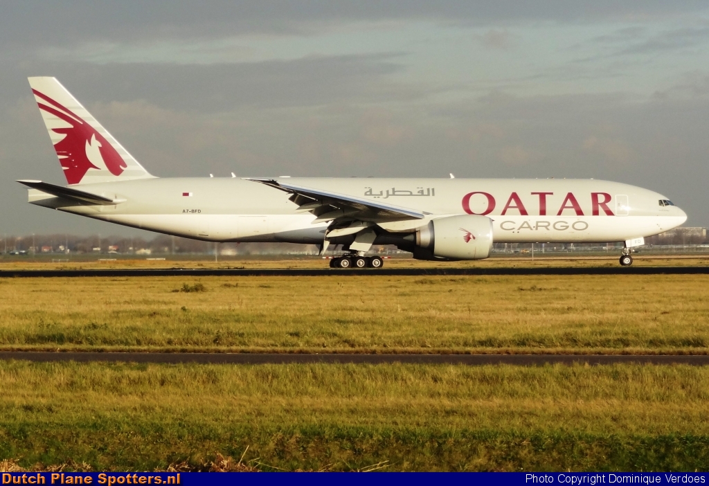 A7-BFD Boeing 777-F Qatar Airways Cargo by Dominique Verdoes