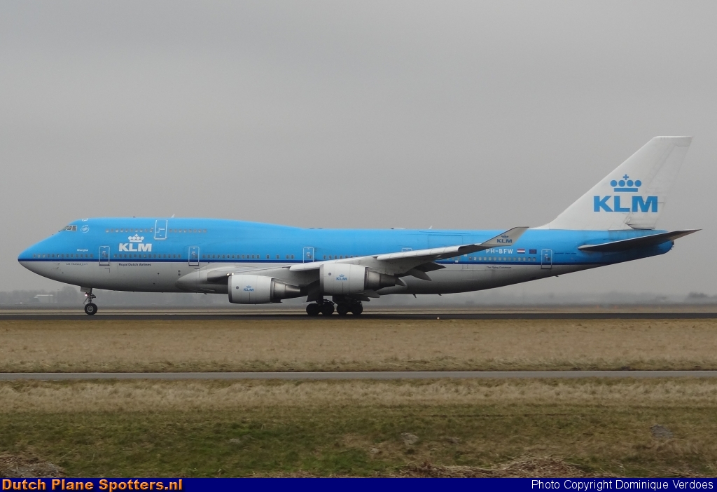 PH-BFW Boeing 747-400 KLM Royal Dutch Airlines by Dominique Verdoes