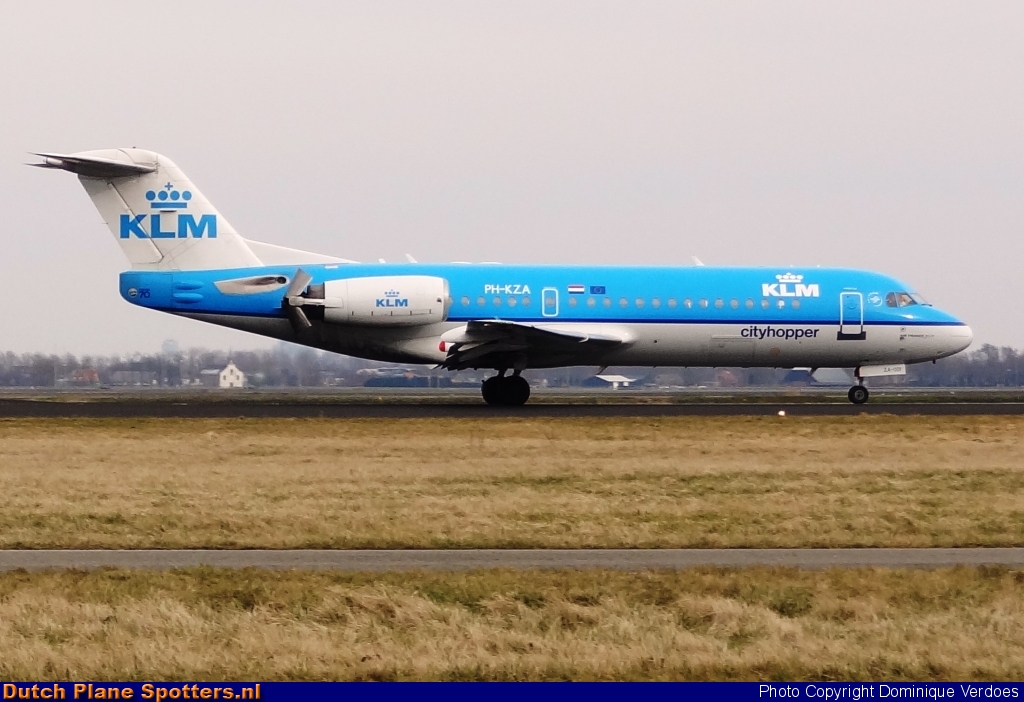 PH-KZA Fokker 70 KLM Cityhopper by Dominique Verdoes