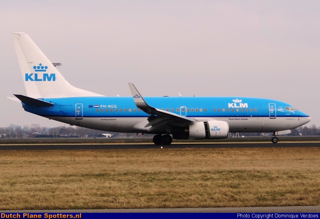 PH-BGG Boeing 737-700 KLM Royal Dutch Airlines by Dominique Verdoes