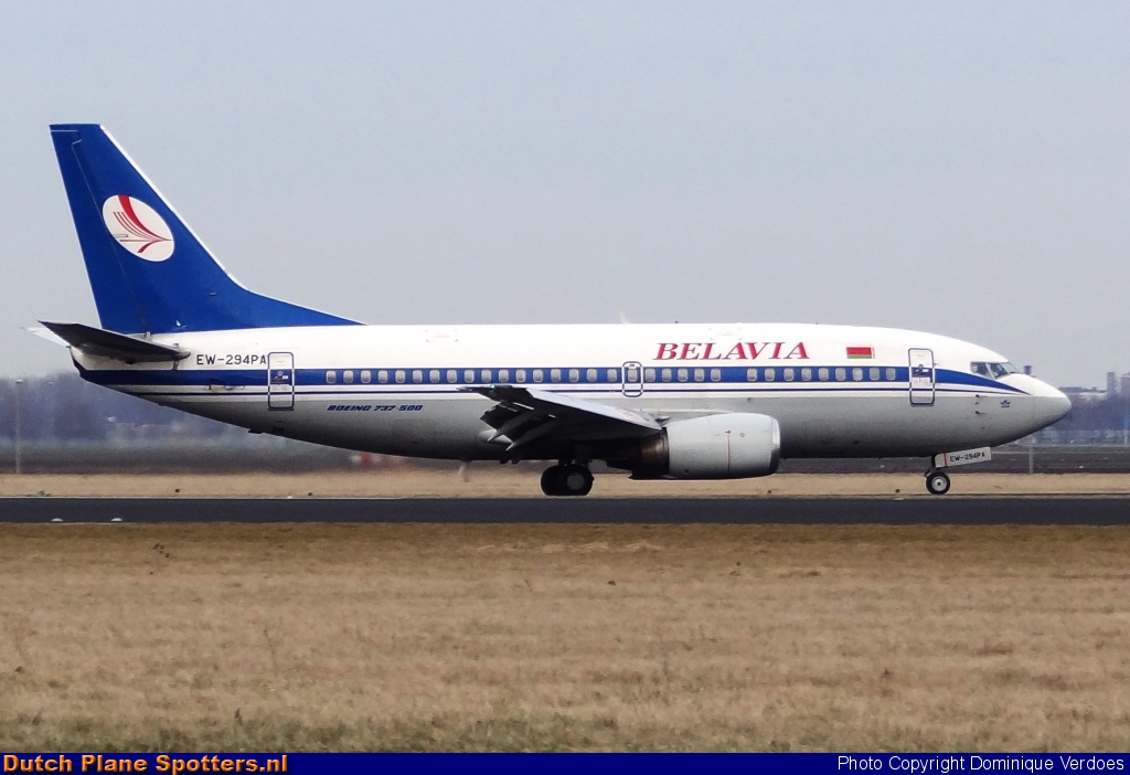 EW-294PA Boeing 737-500 Belavia Belarusian Airlines by Dominique Verdoes