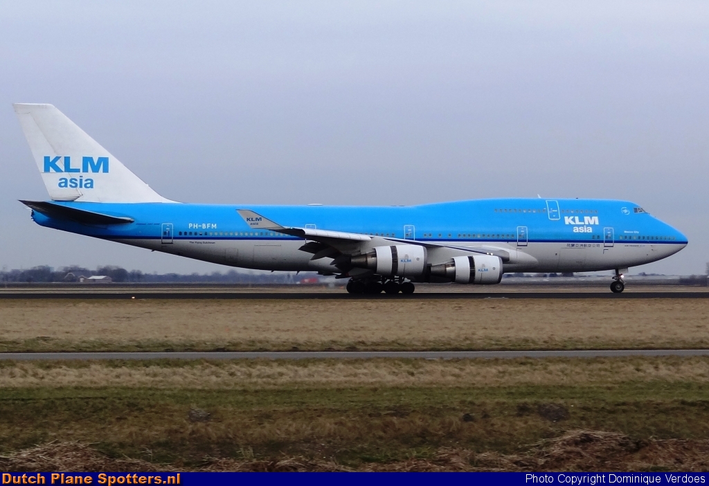 PH-BFM Boeing 747-400 KLM Asia by Dominique Verdoes