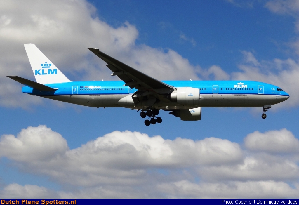 PH-BQD Boeing 777-200 KLM Royal Dutch Airlines by Dominique Verdoes