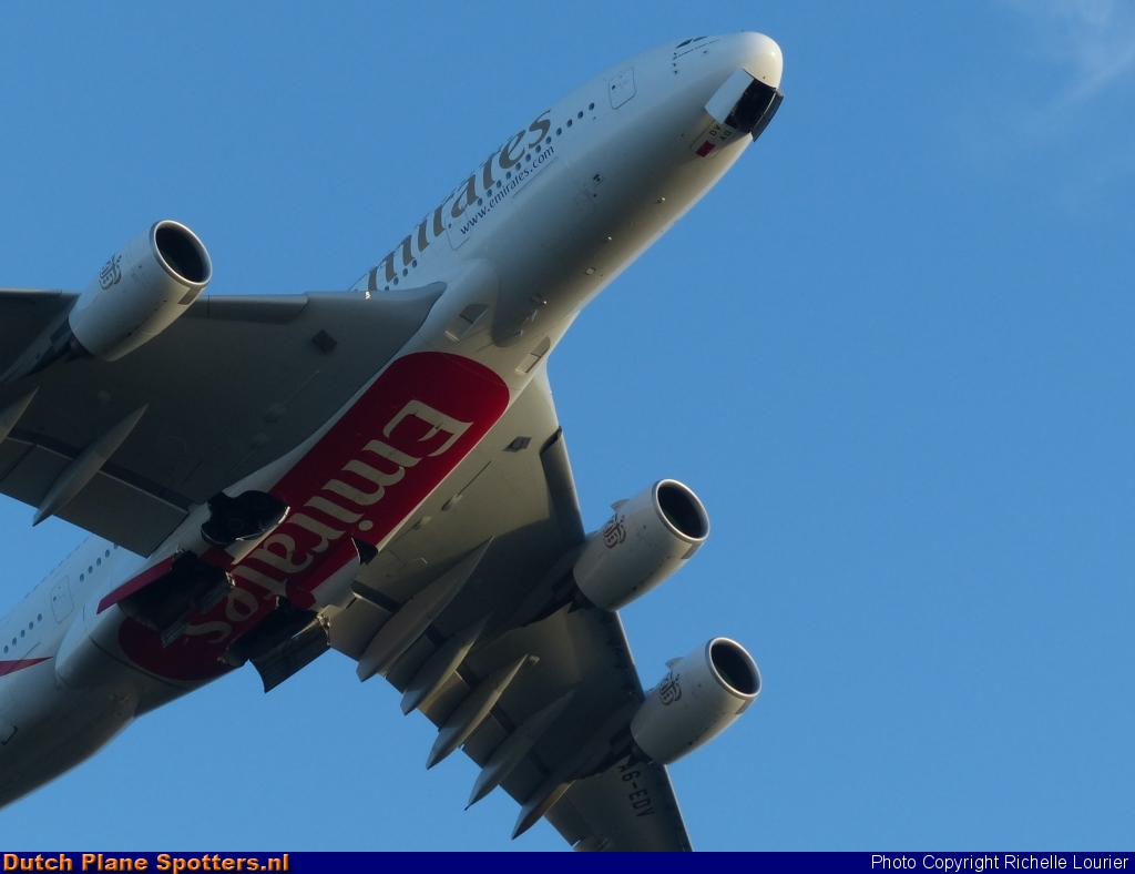 A6-EDI Airbus A380-800 Emirates by Richelle Lourier