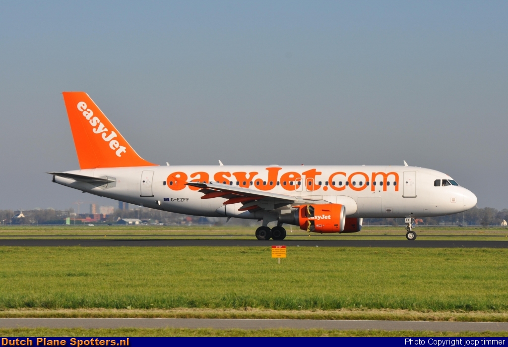 G-EZFF Airbus A319 easyJet by joop timmer