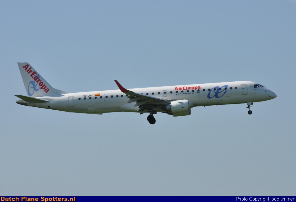 EC-LIN Embraer 190 Air Europa by joop timmer
