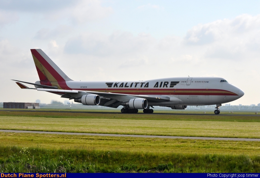 N742CK Boeing 747-400 Kalitta by joop timmer