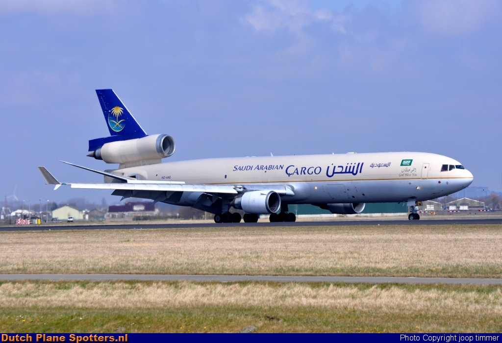 HZ-AND McDonnell Douglas MD-11 Saudi Arabian Cargo by joop timmer
