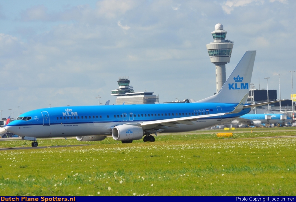 PH-BCD Boeing 737-800 KLM Royal Dutch Airlines by joop timmer