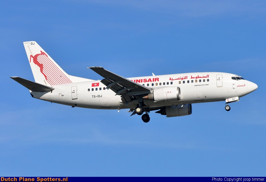 TS-IOJ Boeing 737-500 Tunisair by joop timmer