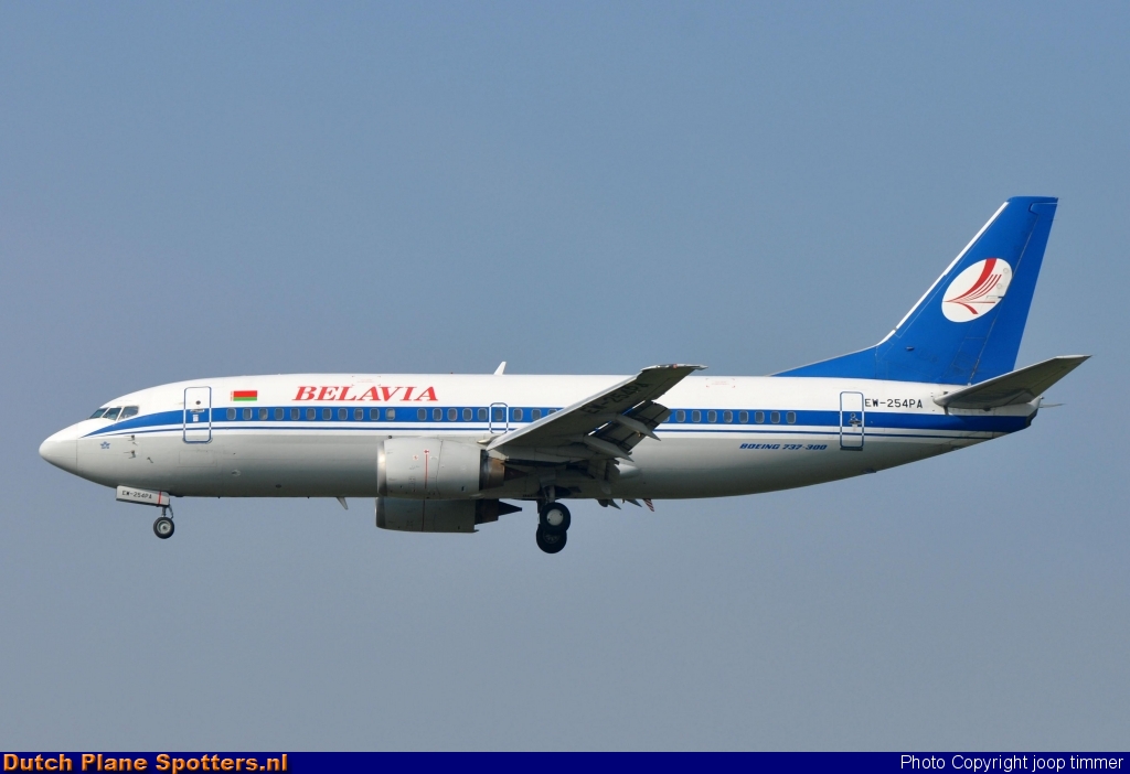 EW-254PA Boeing 737-300 Belavia Belarusian Airlines by joop timmer