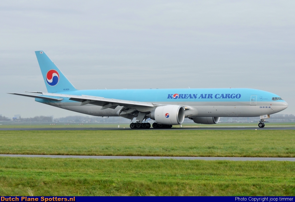 HL8251 Boeing 777-F Korean Air Cargo by joop timmer