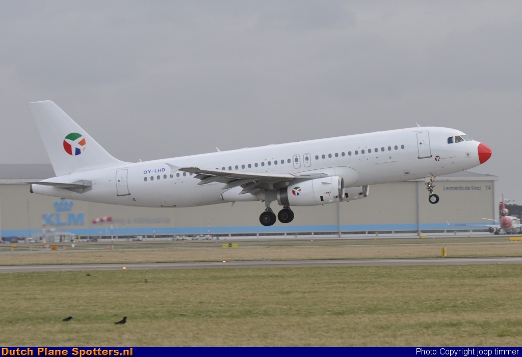 OY-LHD Airbus A320 Danish Air Transport by joop timmer