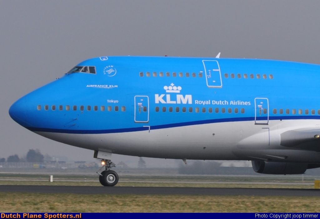 PH-BFT Boeing 747-400 KLM Royal Dutch Airlines by joop timmer