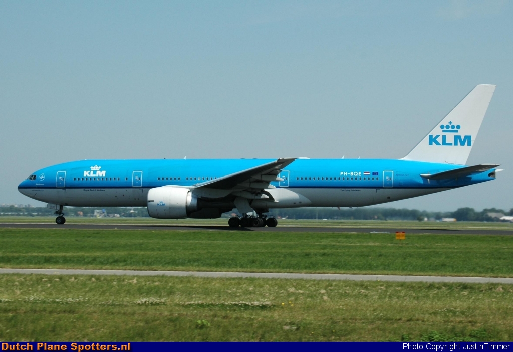 PH-BQE Boeing 777-200 KLM Royal Dutch Airlines by JustinTimmer