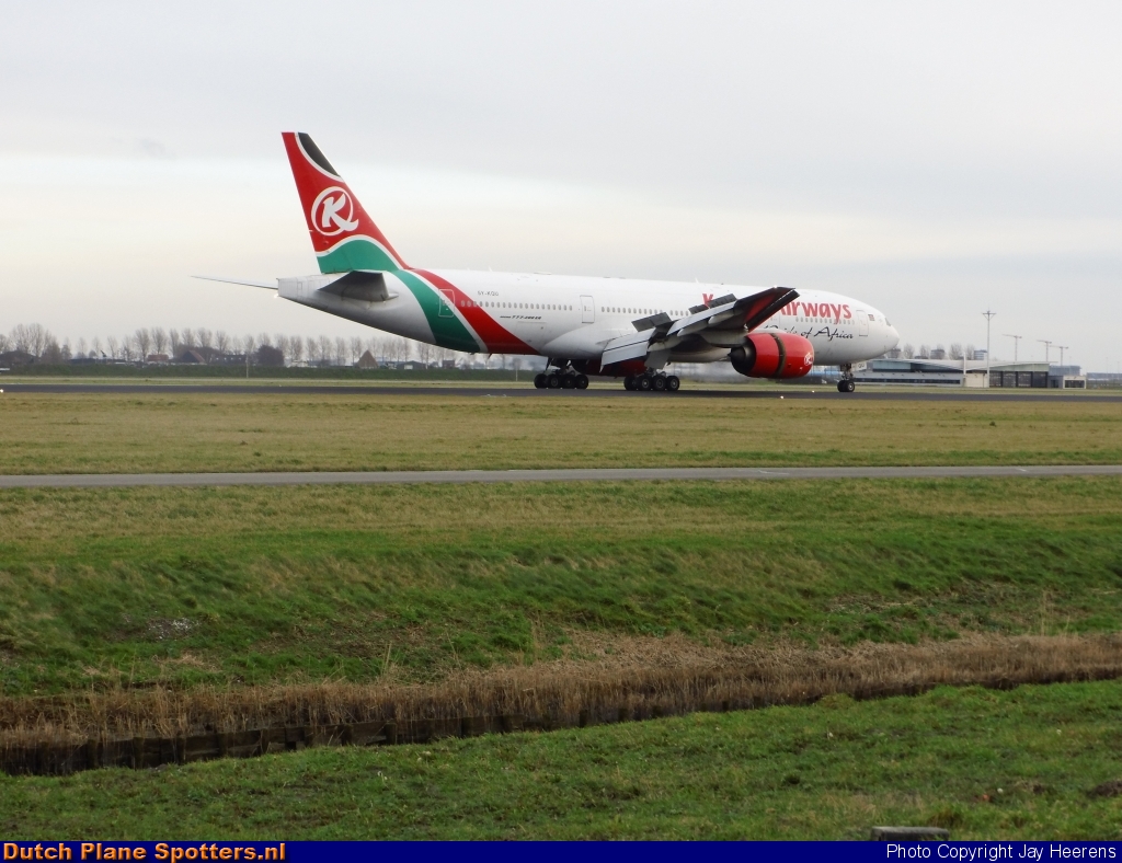 5Y-KQU Boeing 777-200 Kenya Airways by Jay Heerens
