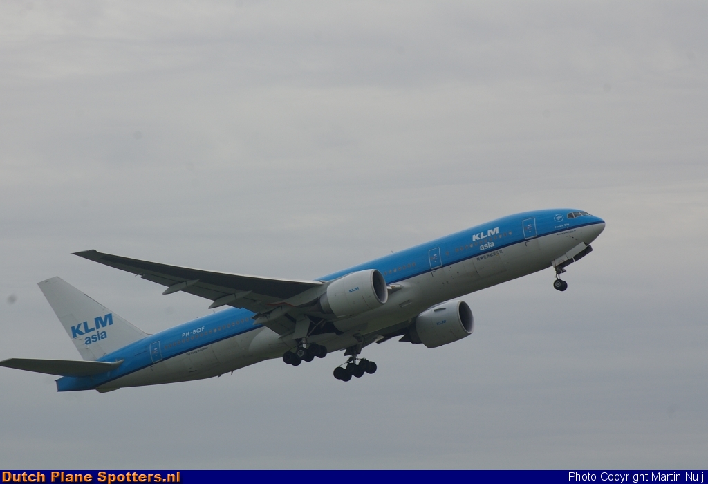 PH-BQF Boeing 777-200 KLM Asia by Martin Nuij