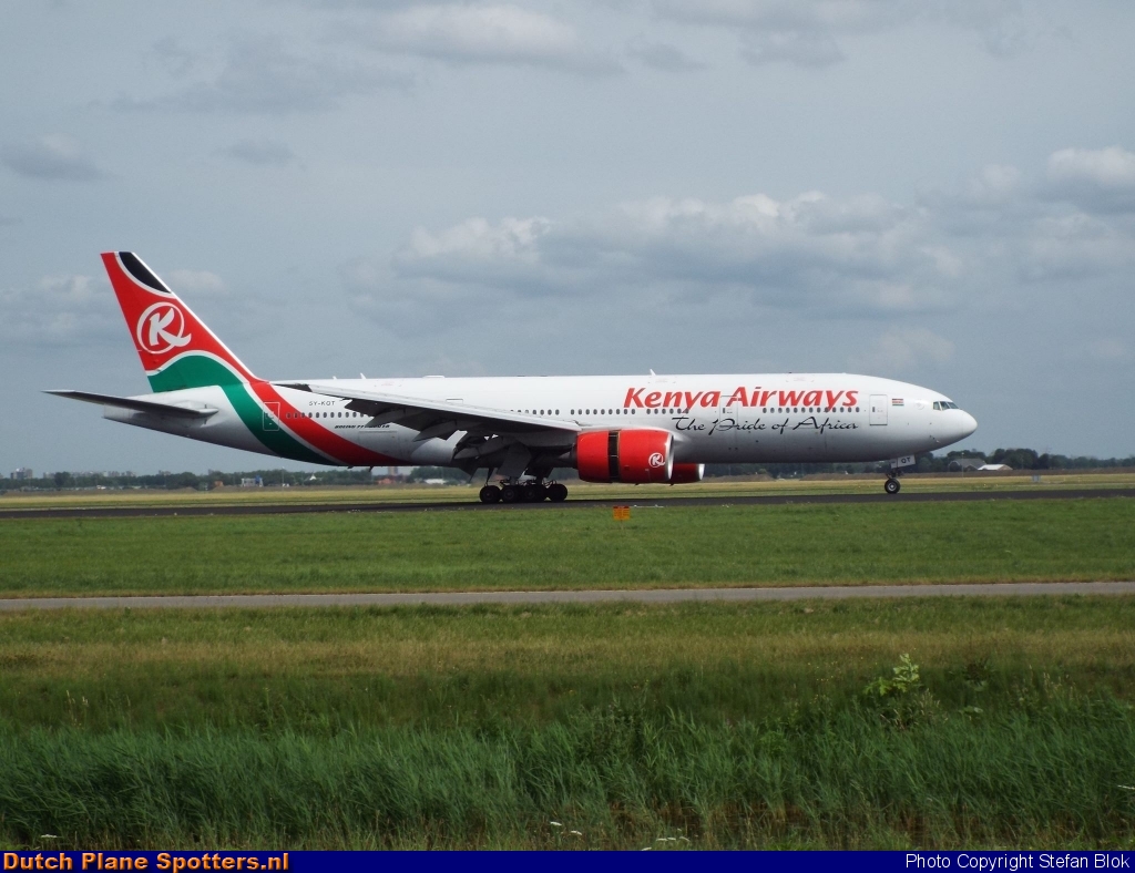 5Y-KQT Boeing 777-200 Kenya Airways by Stefan Blok