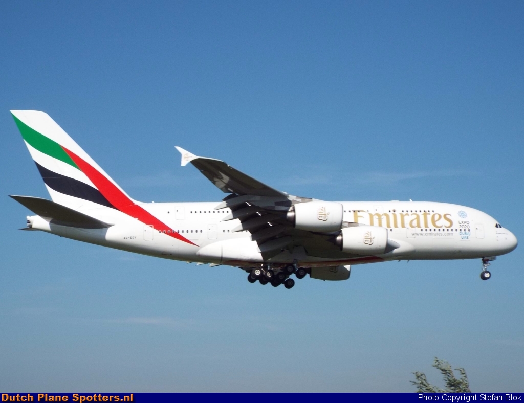 A6-EDV Airbus A380-800 Emirates by Stefan Blok