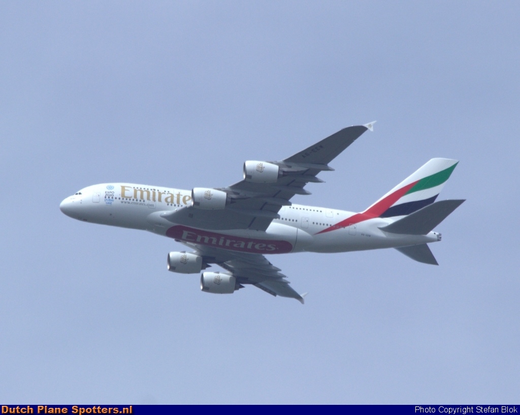 A6-EEW Airbus A380-800 Emirates by Stefan Blok