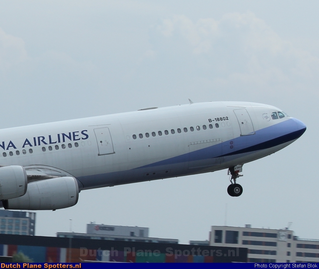 B-18802 Airbus A340-300 China Airlines by Stefan Blok