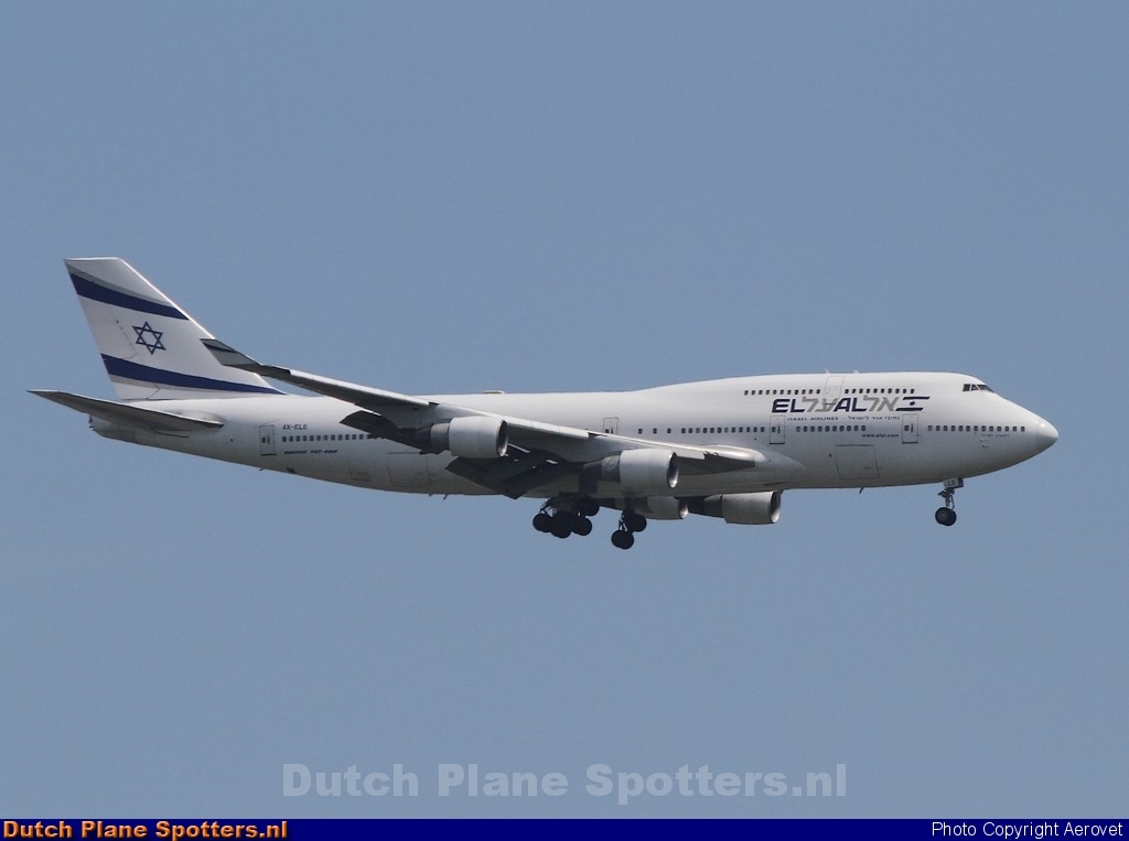 4X-ELE Boeing 747-400 El Al Israel Airlines by Aerovet