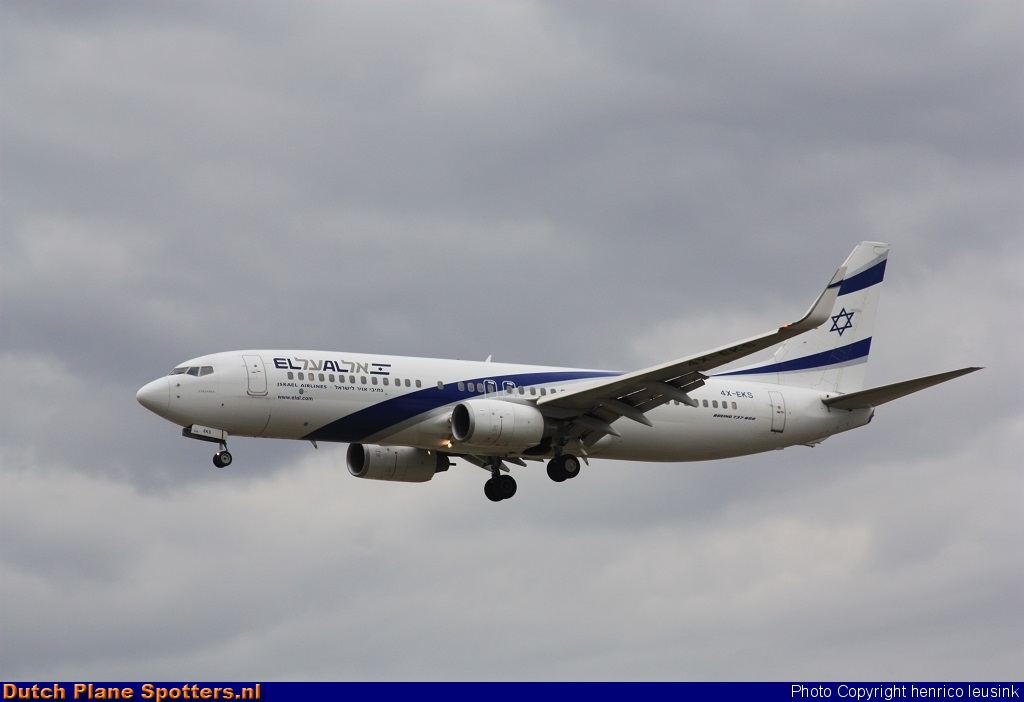 4X-EKS Boeing 737-800 El Al Israel Airlines by Rick Schönhage