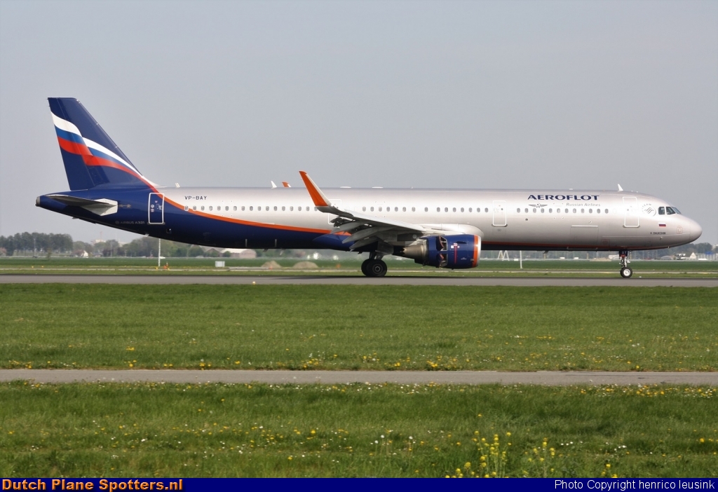 VP-BAY Airbus A321 Aeroflot - Russian Airlines by Rick Schönhage