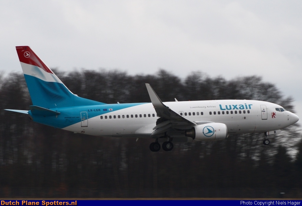 LX-LGR Boeing 737-700 Luxair - Luxembourg Airlines by Niels Hager