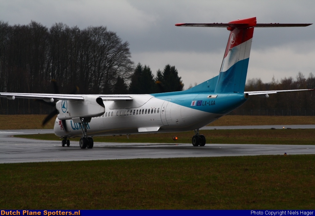 LX-LGA Bombardier Dash 8-Q400 Luxair - Luxembourg Airlines by Niels Hager