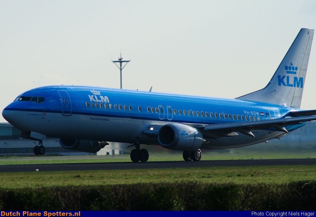 PH-BDW Boeing 737-400 KLM Royal Dutch Airlines by Niels Hager