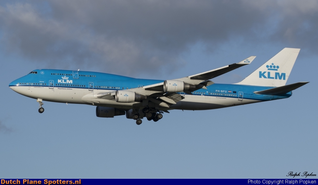PH-BFU Boeing 747-400 KLM Royal Dutch Airlines by Ralph Popken