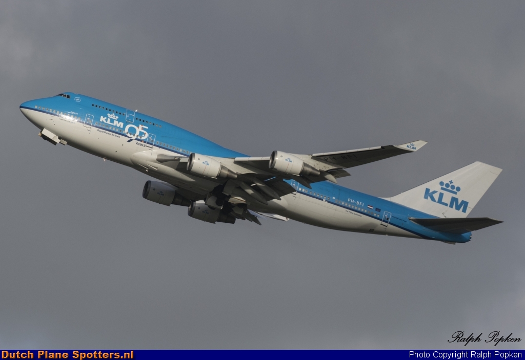 PH-BFI Boeing 747-400 KLM Royal Dutch Airlines by Ralph Popken