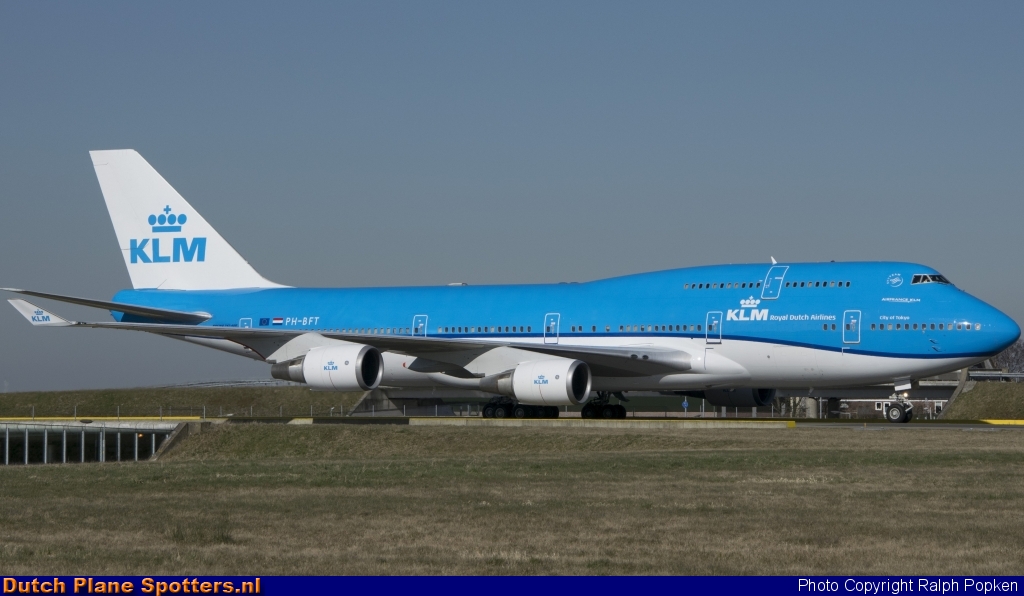 PH-BFT Boeing 747-400 KLM Royal Dutch Airlines by Ralph Popken