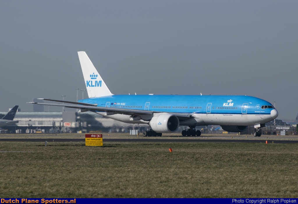PH-BQG Boeing 777-200 KLM Royal Dutch Airlines by Ralph Popken